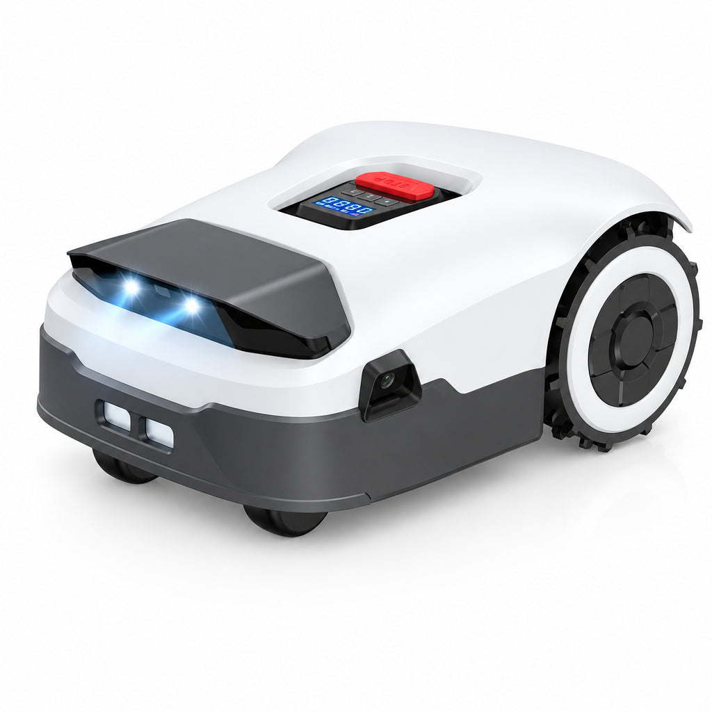 Robot Lawn Mower Full Band Rtk+4-Eye Vision Robotic Lawnmower, Automatic Mapping, 20 Multi-Zone Management, Accurate Obstacle Avoidance, Intelligent Path Planning- No Wire Mower, 0.22 Acre