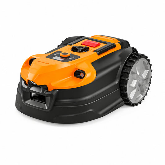 Ocumow™ VBRM701YAMIDR Perimeter Wire Free Robot Lawn Mower Cuts 1/6 Acre Optical Navigation,Obstacle Avoidance Auto-Charging Station, No Go Function, Wifi & Bluetooth Connection APP Control