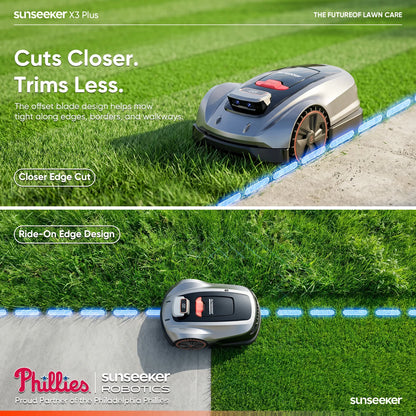 X3 plus Wireless AI Robot Lawn Mower | 0.3 Acre